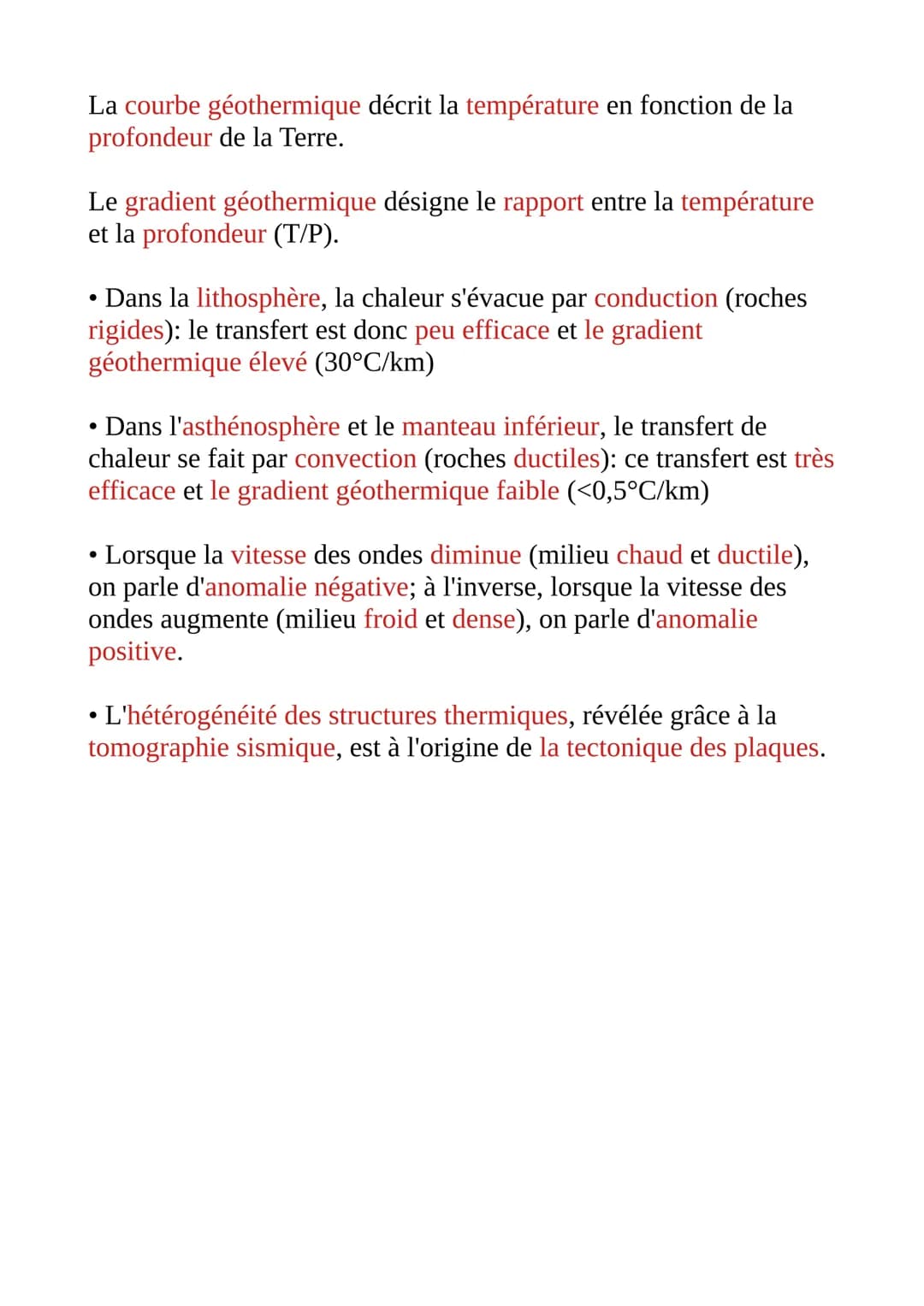 Thème n°1 : La Terre, la vie et l'organisation du vivant
Partie n°2 : La dynamique interne de la Terre
Chapitre n°1 : La structure du globe 