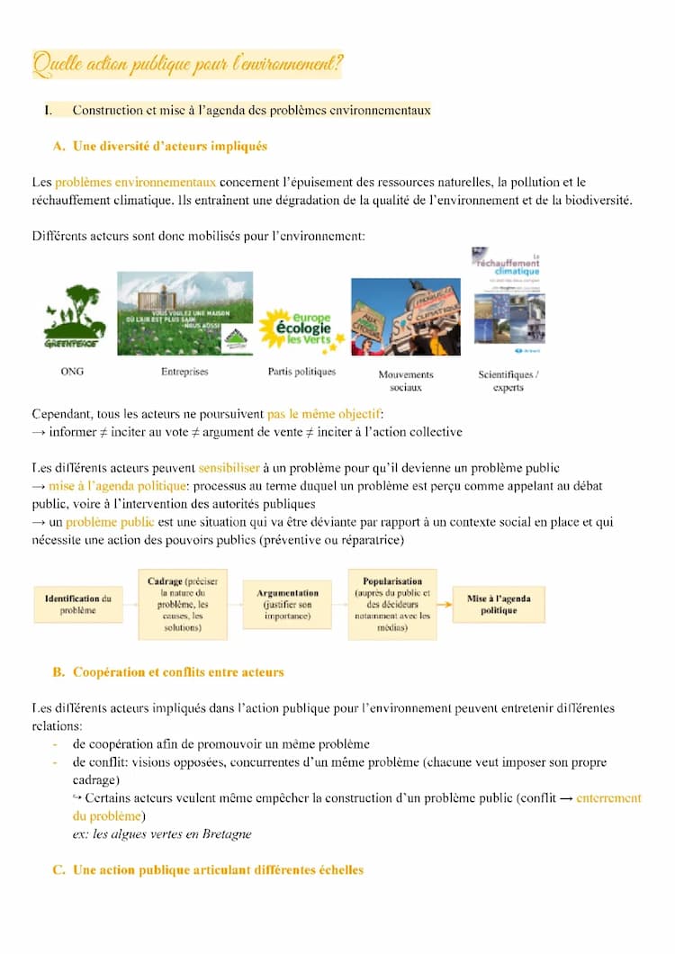 Know Quelle action publique pour l'environnement ? - Fiche BAC thumbnail