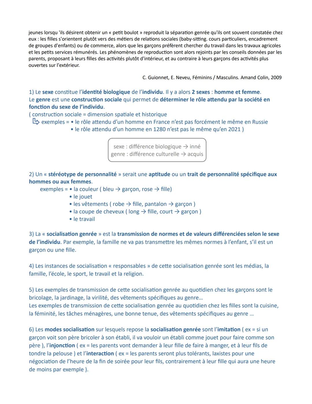 Chapitre 2- La socialisation
Les objectifs du chapitre :
- Savoir que la socialisation est un processus continu tout au long de la vie de l'