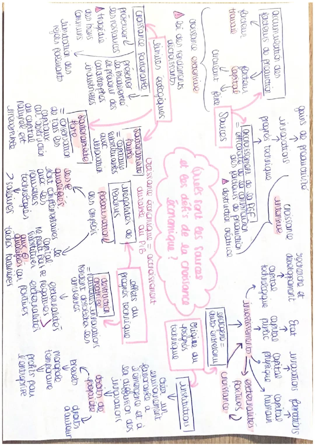 accumulation des
facteurs de production
gains de preaucristo
↑
innovations
↑
progrès technique
✓
facteur
facteur
travail
Capital
Sauces
crcu