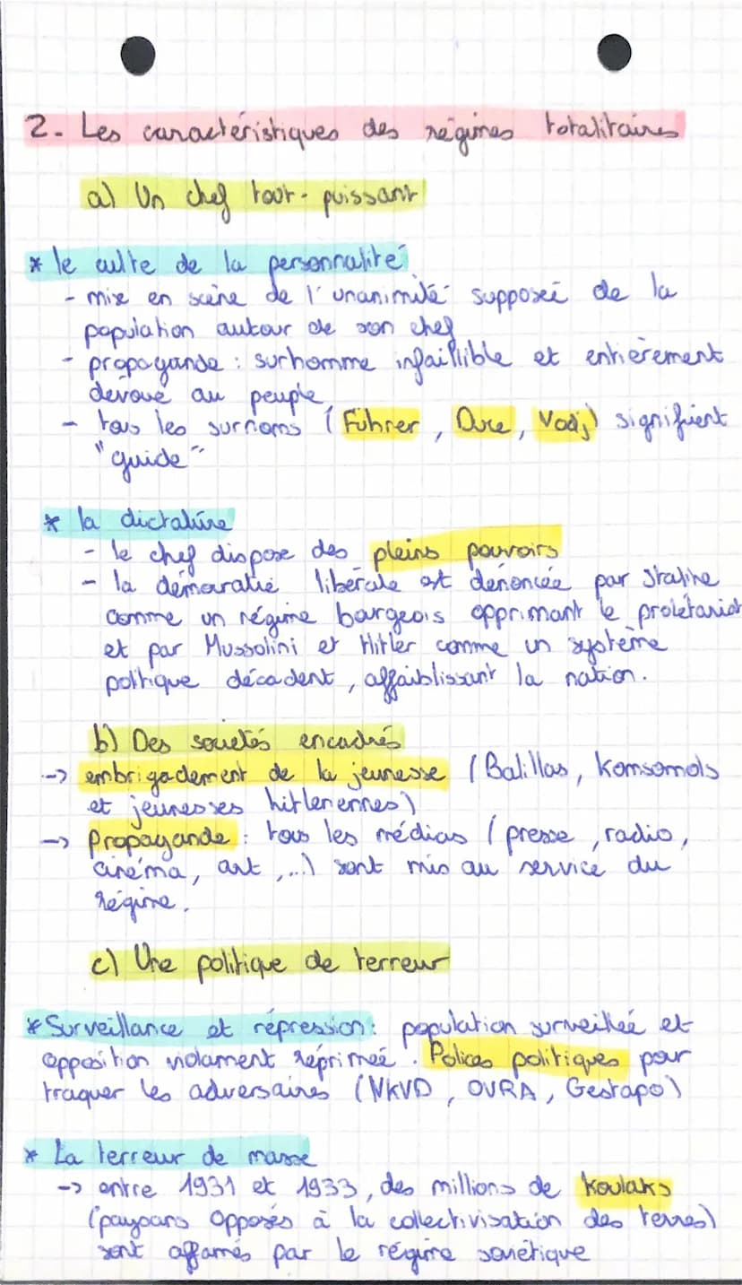 LES RÉGIMES TOTALITAIRES
Si la légalité définit l'essence du gavernement
constitutionnel, c'est la terreur qui définit celle du
gouver
・neme