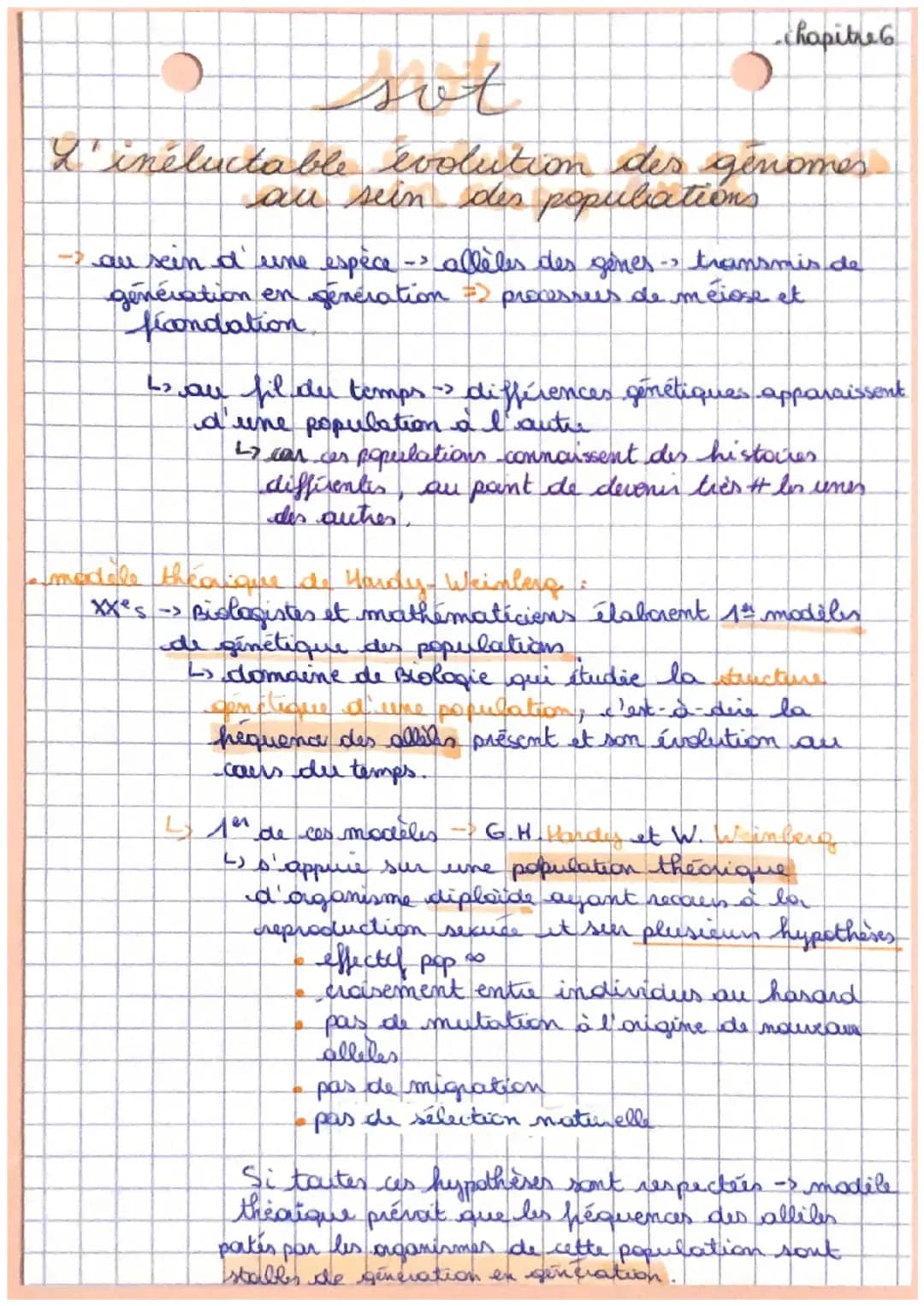 L’inéluctable évolution des génomes au sein des populations 
