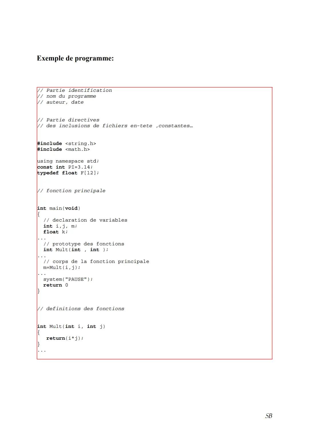ALGORITHMIQUE ET PROGRAMMATION
On se trouve face à un problème :
- dont on connait un certain nombre de données.
dont la résolution procurer