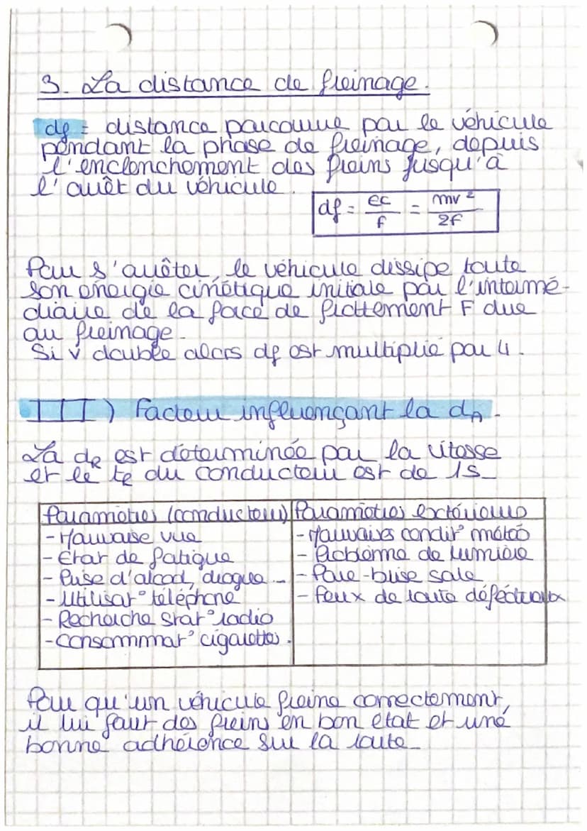 La securite Raitièle
I) L'energie de corps on mouvement.
is I energie cinétique
2
Energie cinétique (ec) =
1
2
2.
Ec est proportionnelle à m