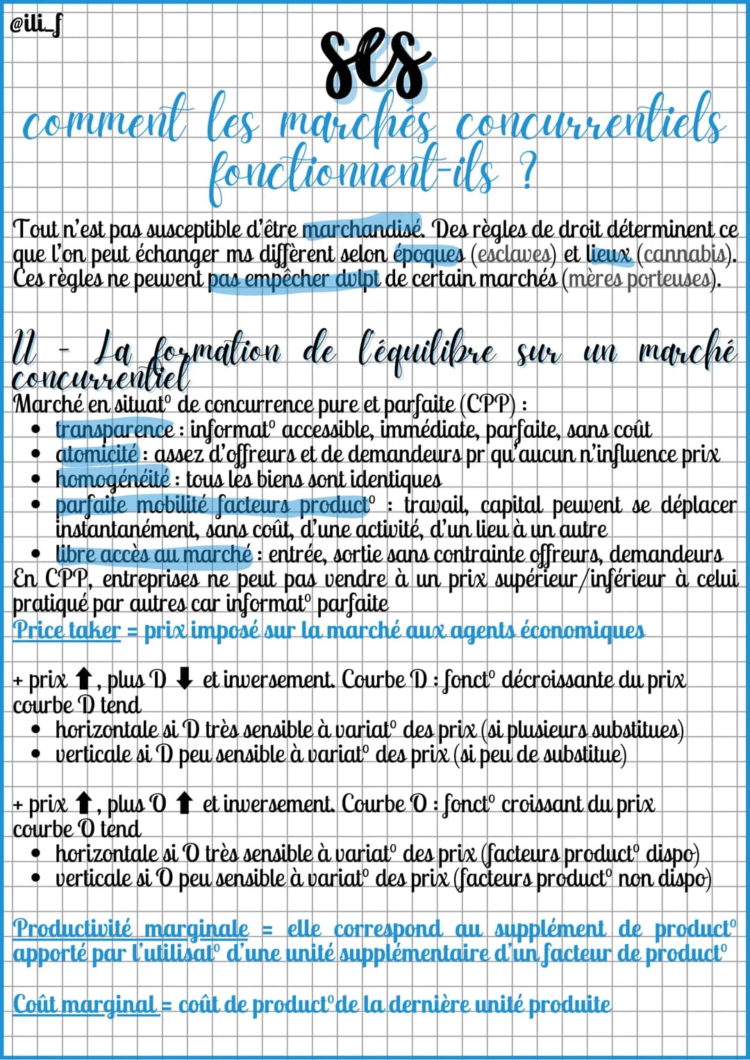 --- OCR Start ---
@ili_f
ses
comment les marchés concurrentiels
fonctionnent-ils ?
Introduction
Marché = lieu réel ou fictif où se rencontre