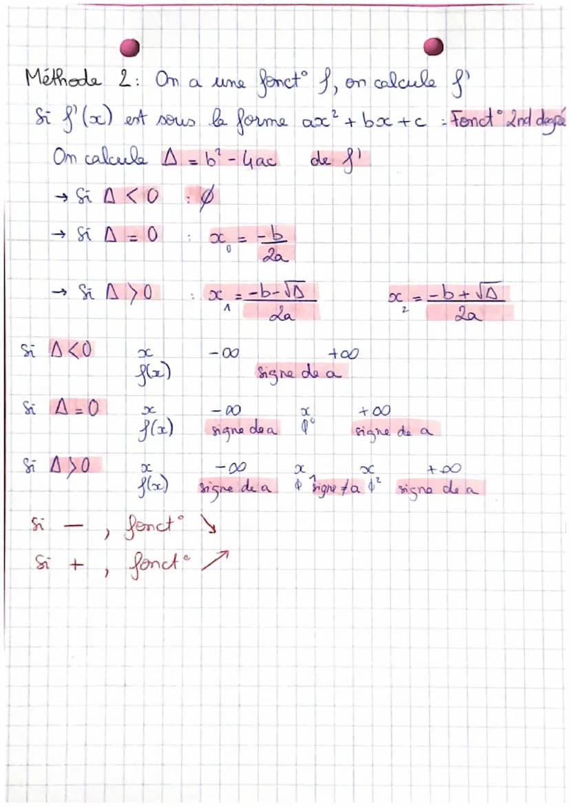 • Nb et Fond dérivé
Equation tangente: y = f'(a) x (x-a) + f(a)
Fonct Racine carrée et valeur absolue non dérivable.
Fonct carrée der. § R
5