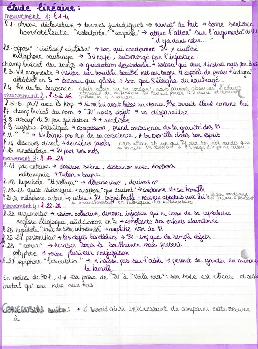 étude linéaire:
mouvement 1:1-4
11: phrase déclarative → termes juridiques → narrat de fait = senne sentence
homéotélente "redatable "coupab