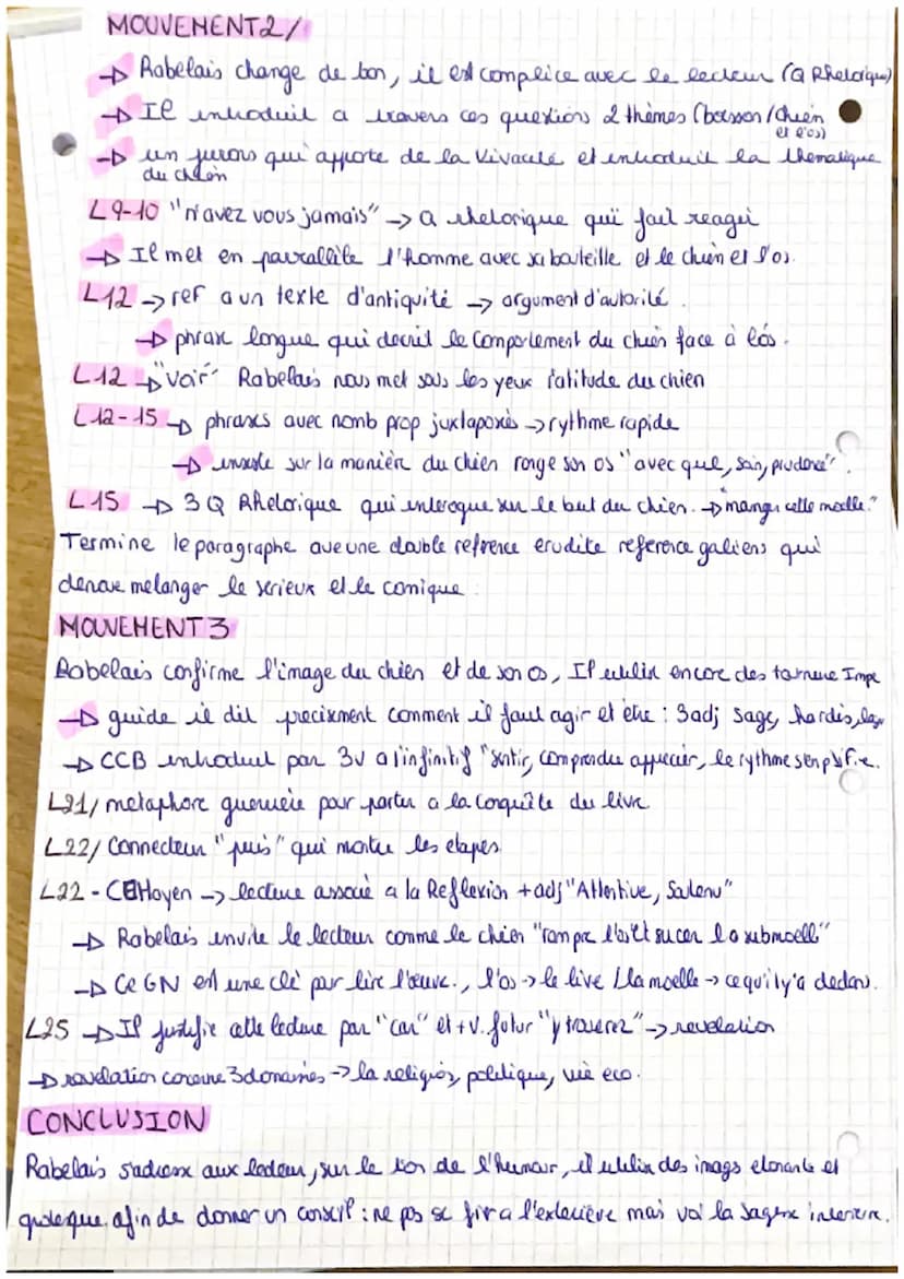 fiche de lecture of 5
Prologue - Gorgontua
INTRODUCTION
François Rabelais, auteur humaniste français publie en 1534 Gargantua. Dans ce
texte