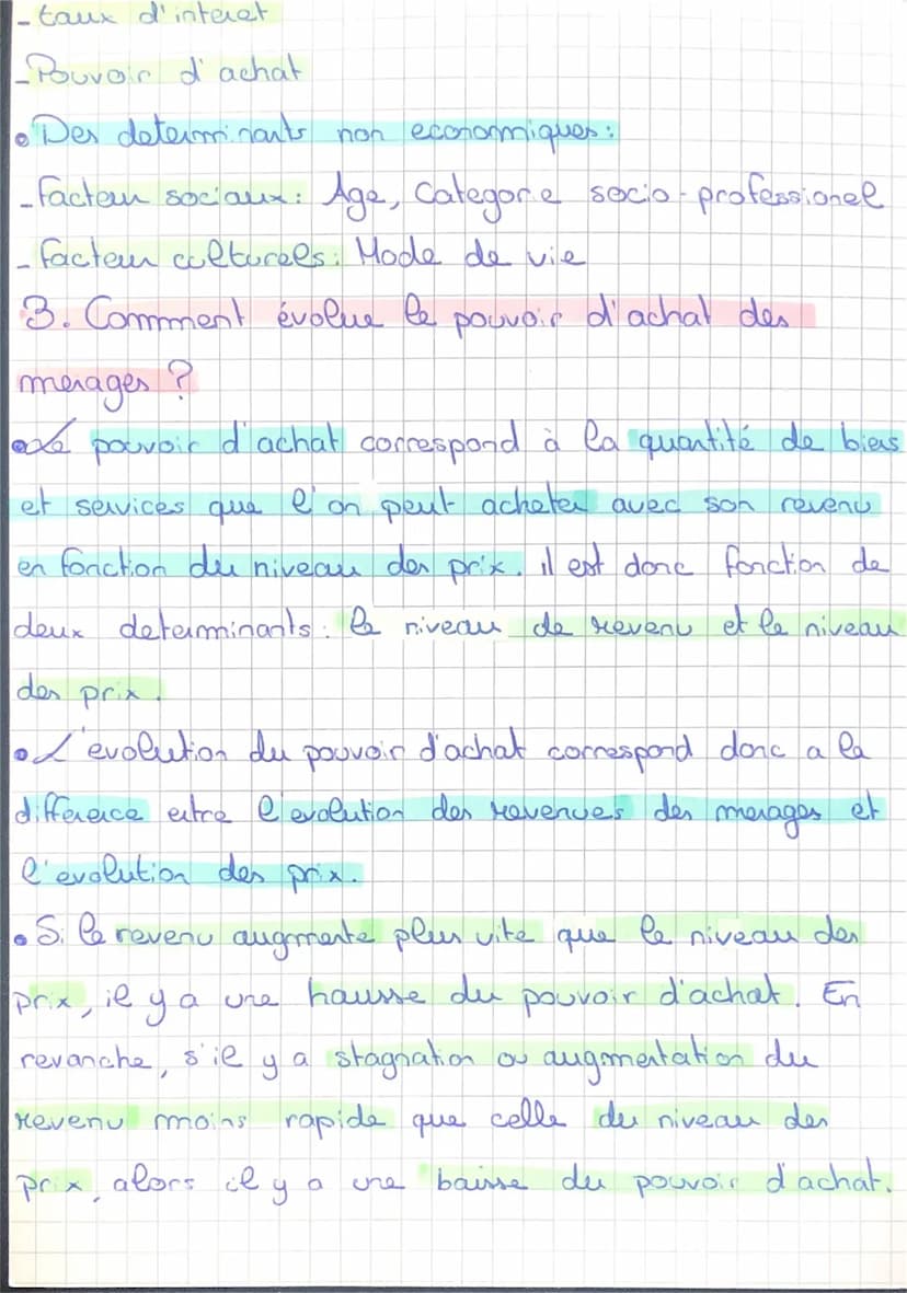 Economie
Chap 6
Arbitrage entre consommation et épargne
des ménages
1. L'arbitrage entre consomation et épargne des
i
merages:
• Le revenu d