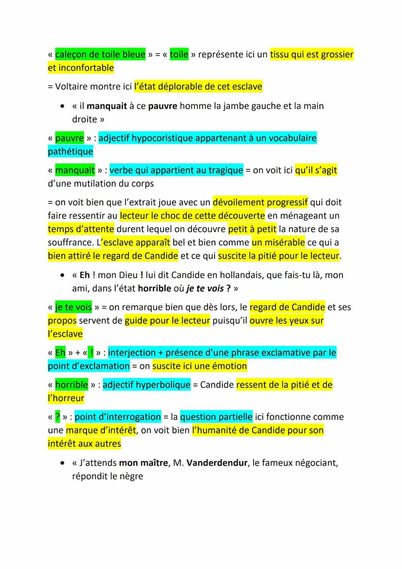 Texte 3: Candide de Voltaire
INTRODUCTION :
Ce texte est l'histoire de Candide, un jeune philosophe, chassé d'un
château qui toujours optimi