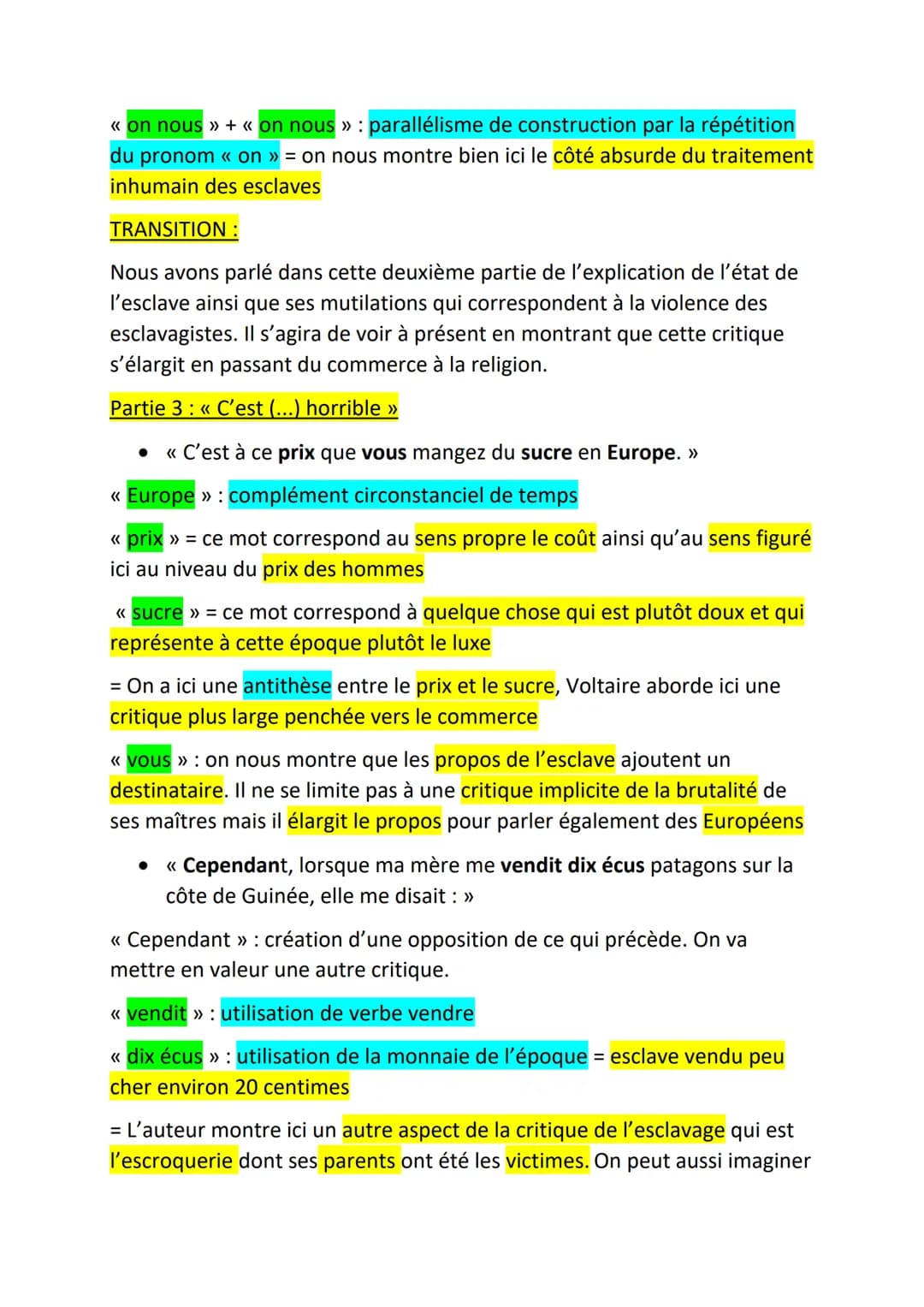 Texte 3: Candide de Voltaire
INTRODUCTION :
Ce texte est l'histoire de Candide, un jeune philosophe, chassé d'un
château qui toujours optimi
