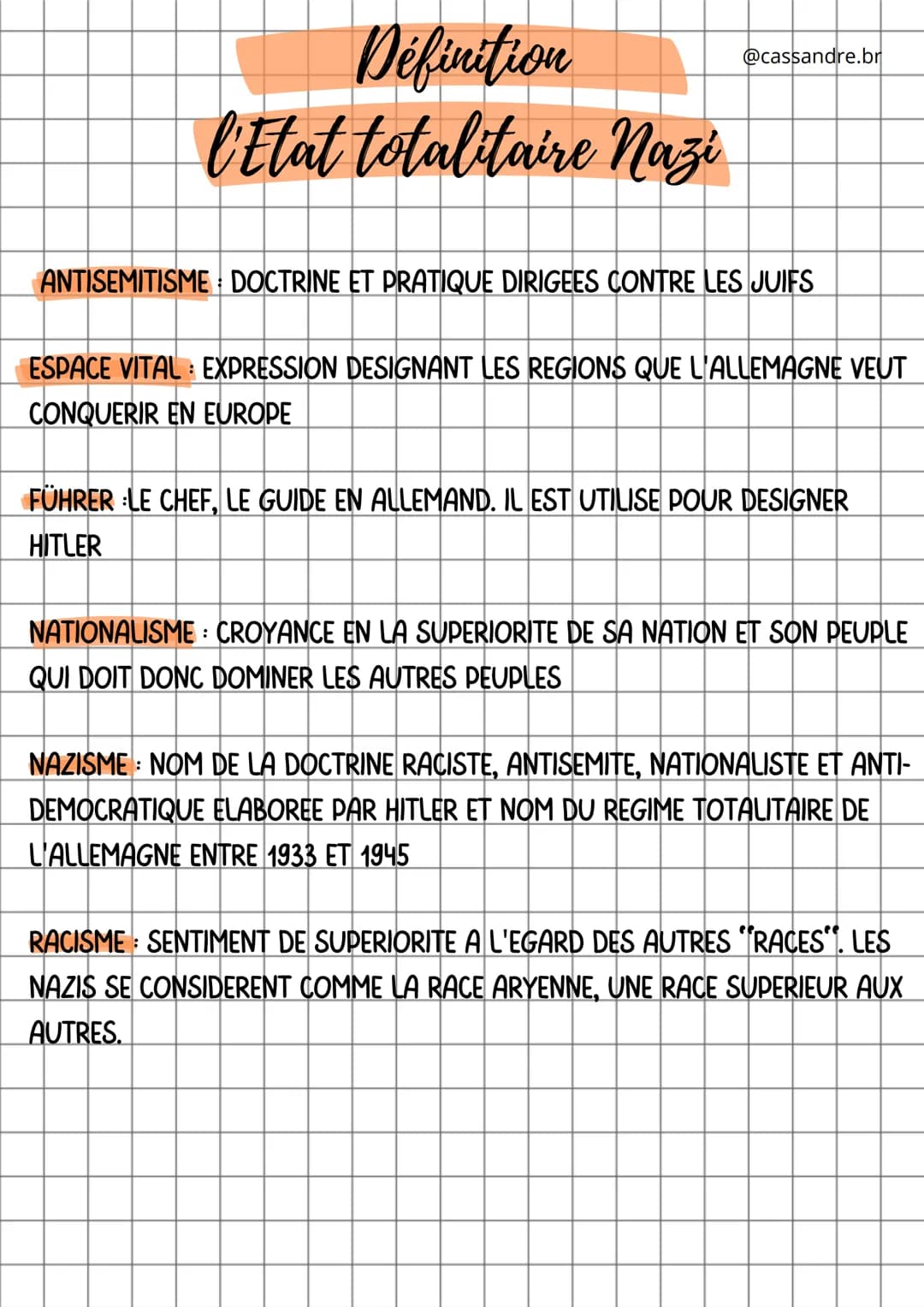 Définition
l'Etat totalitaire nazi
@cassandre.br
ANTISEMITISME DOCTRINE ET PRATIQUE DIRIGEES CONTRE LES JUIFS
ESPACE VITAL EXPRESSION DESIGN