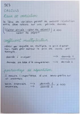 Know Calculs important pour les sciences économiques et sociales thumbnail