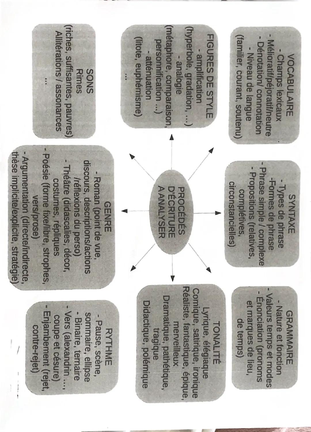 VOCABULAIRE
- Champs lexicaux
- Mélioratif/péjoratif/neutre
- Dénotation/ connotation
- Niveau de langue
(familier, courant, soutenu)
FIGURE