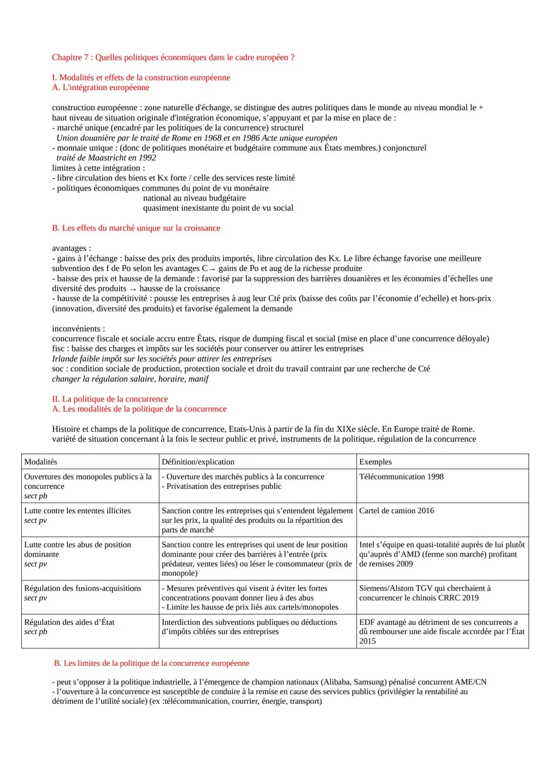 Chapitre 7: Quelles politiques économiques dans le cadre européen ?
I. Modalités et effets de la construction européenne
A. L'intégration eu