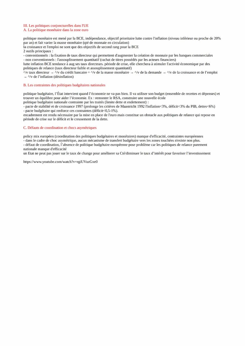 Chapitre 7: Quelles politiques économiques dans le cadre européen ?
I. Modalités et effets de la construction européenne
A. L'intégration eu