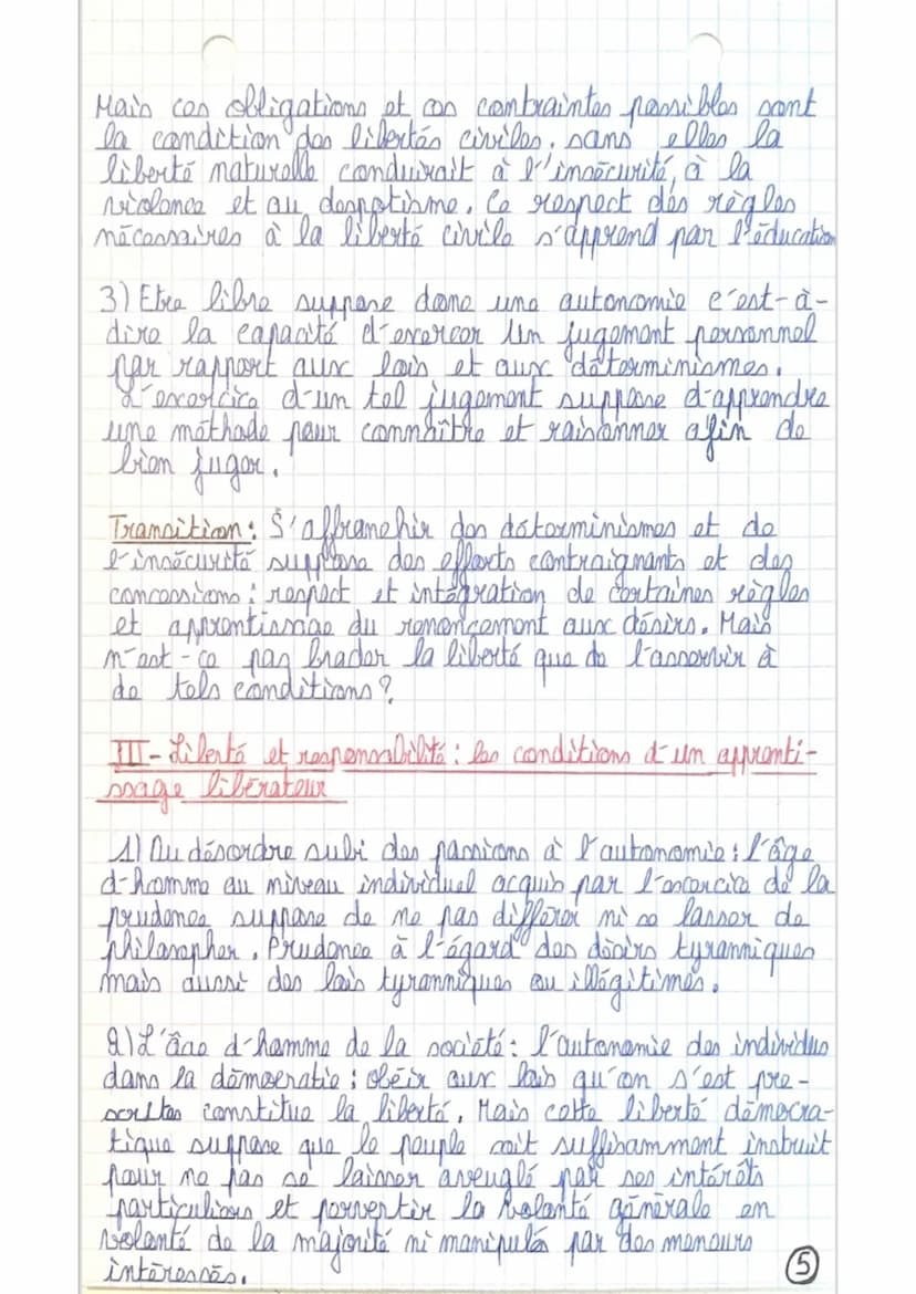 Doit
on apprendre
à être libre?
VIL
1 À faire
au bravillion)
• Analyse des termes du sujet;
Faut-il : du verbe falloir,
L> exprime la nécess