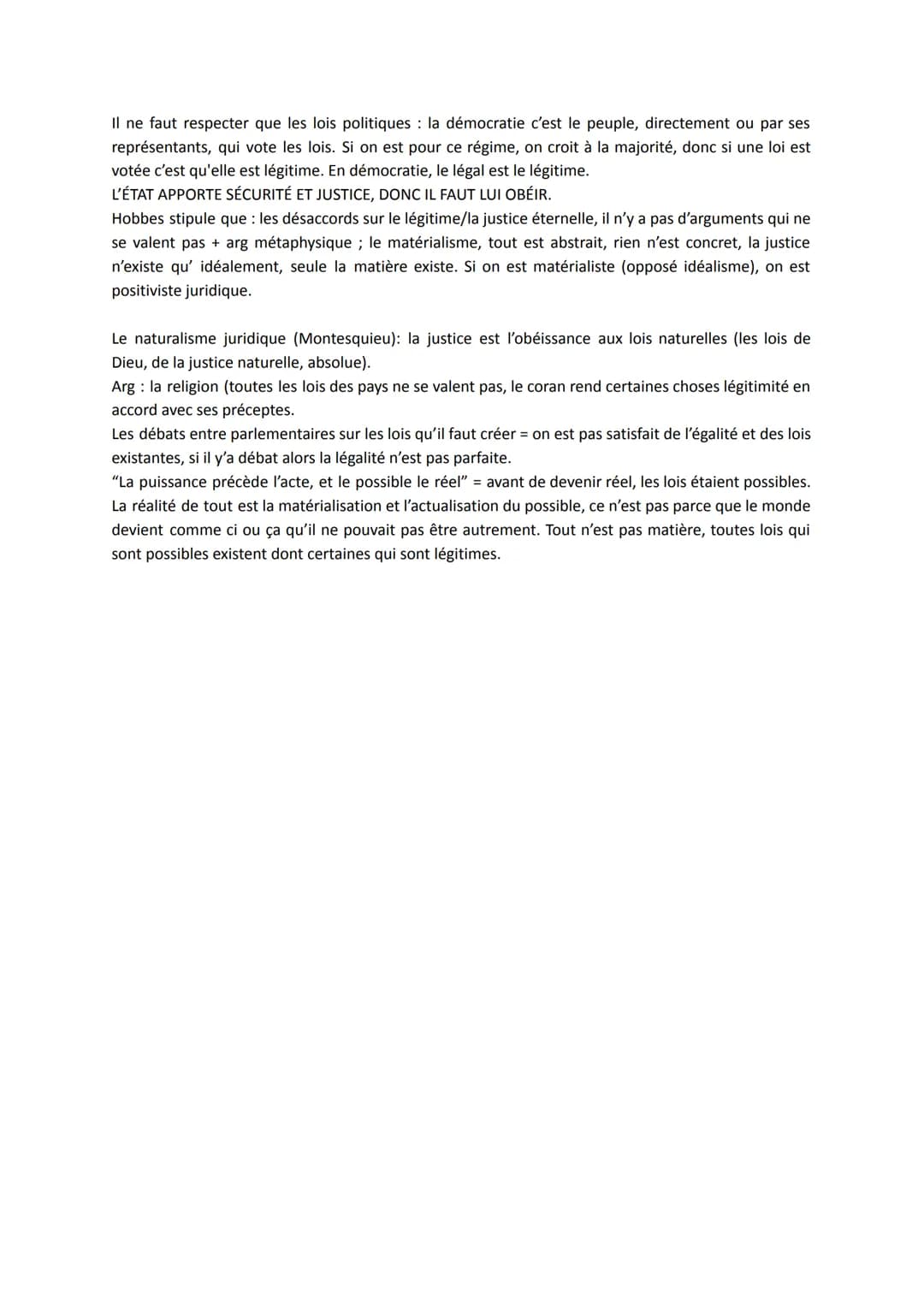 La justice
Définition classique : Rendre à chacun ce qui lui appartient (son symbole est la balance)
2 entraves à la justice les délits (pas