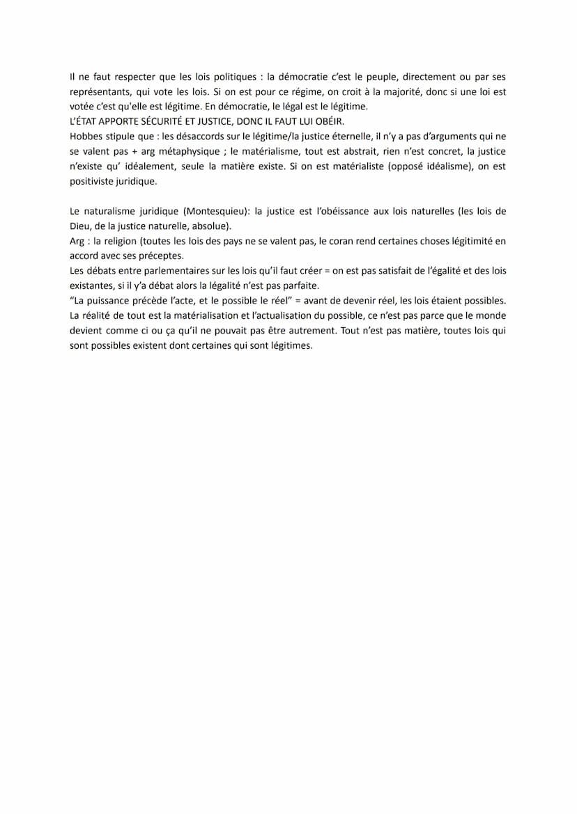 La justice
Définition classique : Rendre à chacun ce qui lui appartient (son symbole est la balance)
2 entraves à la justice les délits (pas