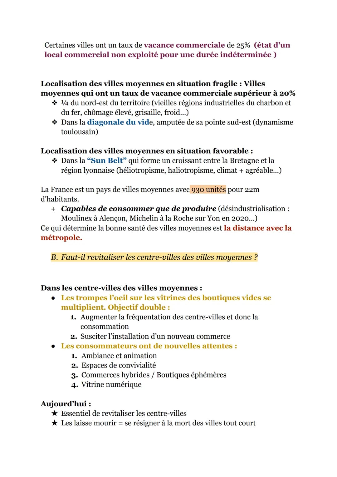 --- OCR Start ---
GÉOGRAPHIE: La métropolisation et ses effets en France
Introduction: Typologie des métropoles françaises
Legende
Poordea
I