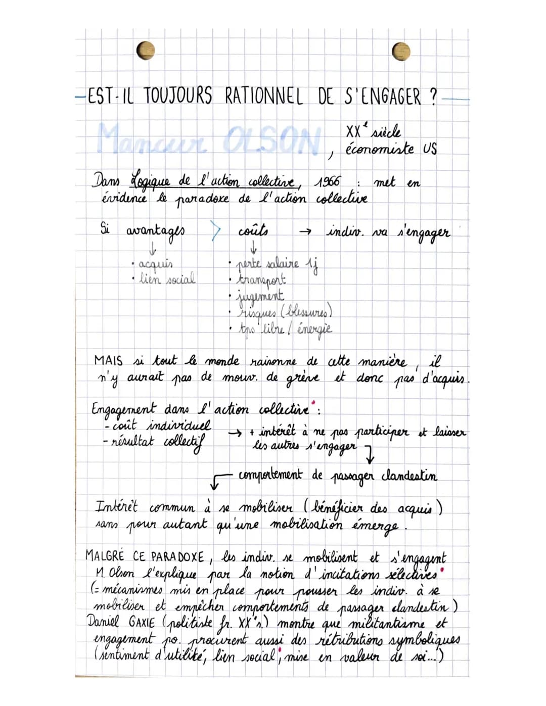 SES
Comment expliquer l'engagement politique au sein
des société's démocratiques ?
sciences politique
CHAP
6
Engagement politique → ensemble