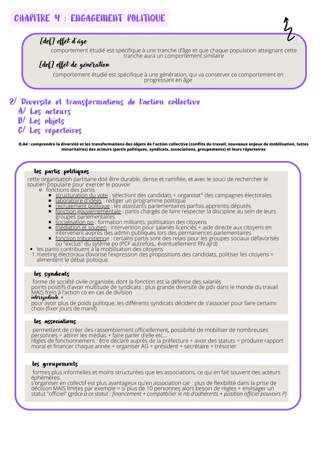 SCIENCE PO
L'engagement politique
V Les formes et déterminants de l'engagement politique
A/ Les multiples formes d'engagement: écologie
B/ L