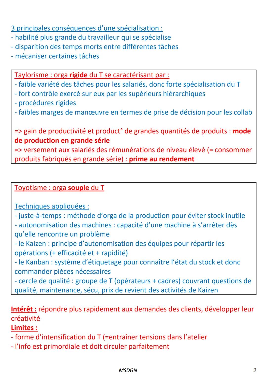 CHAPITRE 6 Comment assurer un fonctionnement cohérent des orga?

1) Comment l'environnement influence-t-il l'orga du travail ?

La flexibili