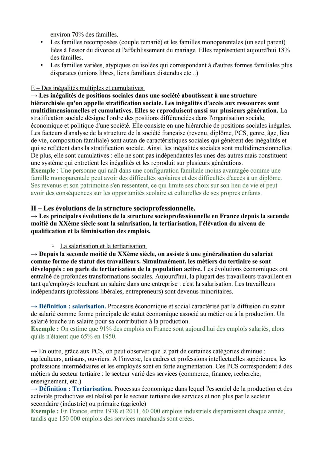 CHAPITRE 1 Social: Comment est structurée la société française actuelle ?
Résumé :
L'analyse de la société repose en partie sur des approche