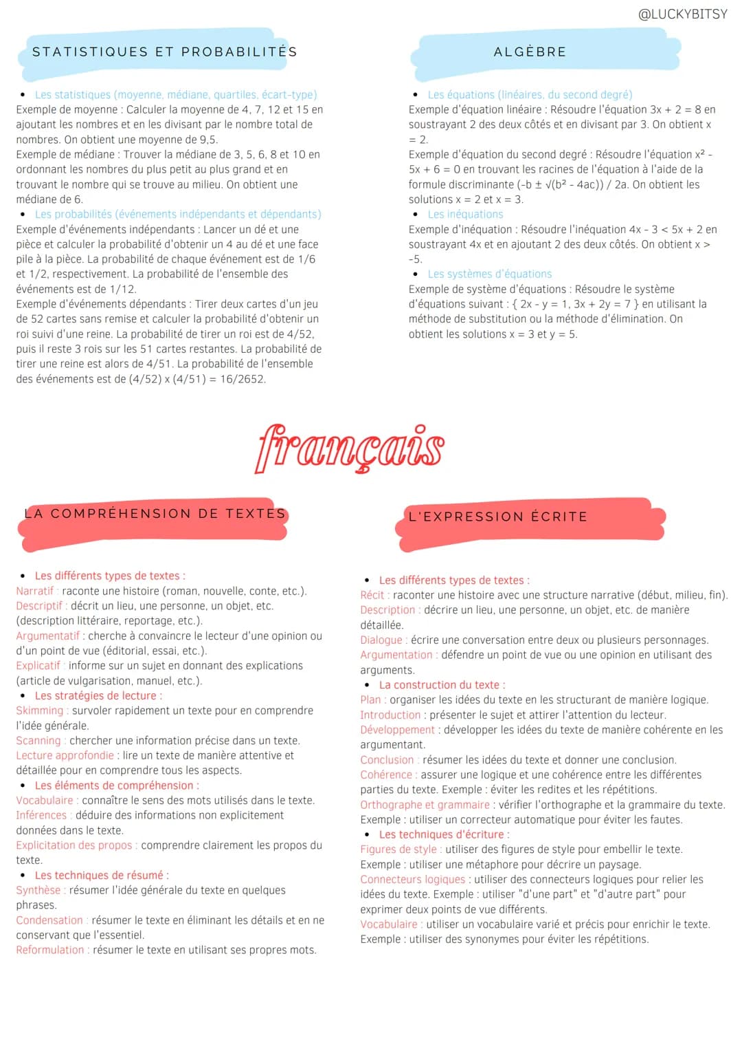 Toute les matières pour le brevet
REVISION COMPLÈTE POUR BREVET
●
mathématiques
NOMBRES ET CALCULS
Les nombres entiers, décimaux, relatifs e