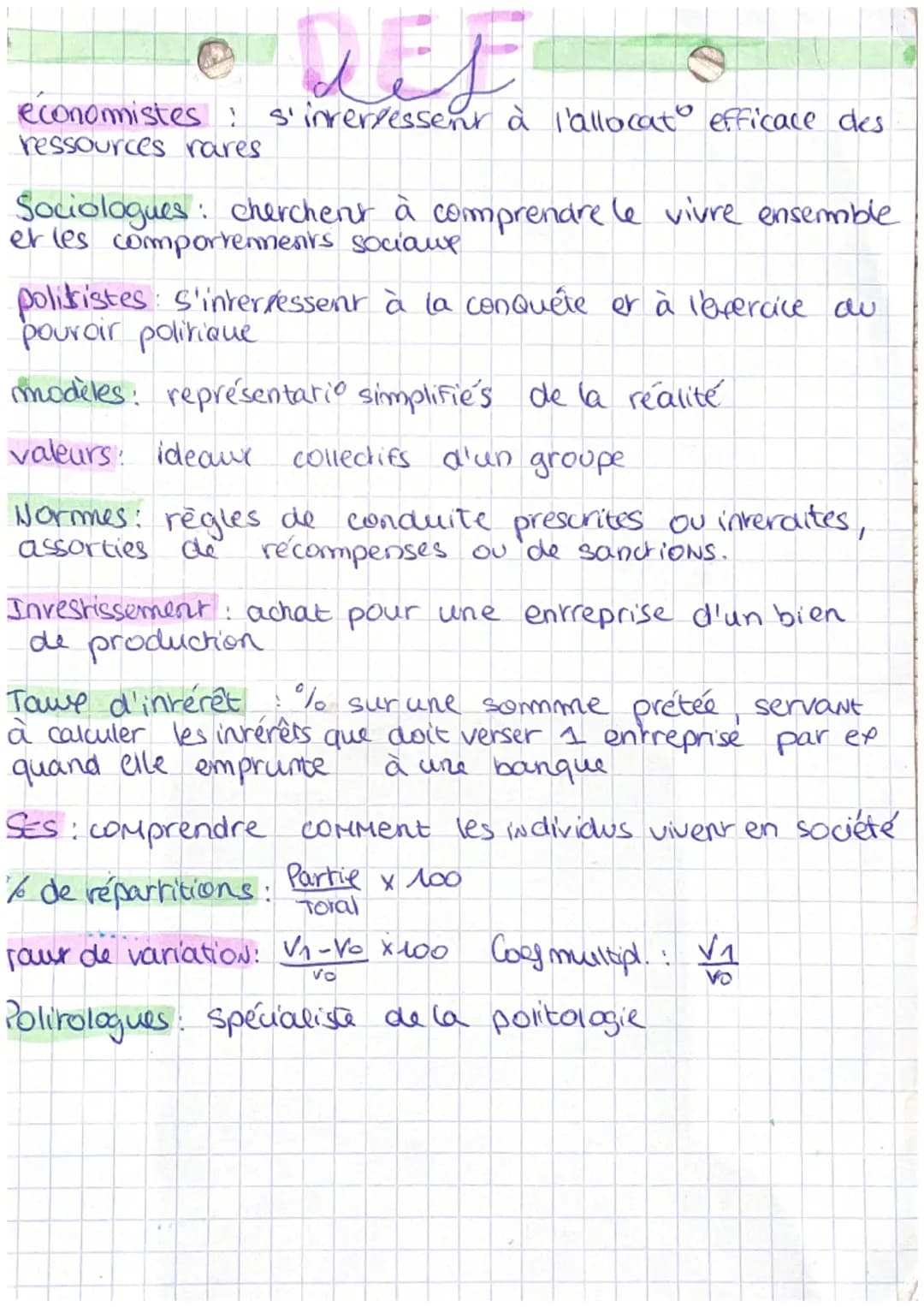 oses
Chapitre 1
comment économistes, sociologues, politistes.
Hravaillent-ils?
Sciences Sociales economie, sociologie, science politia
Quest