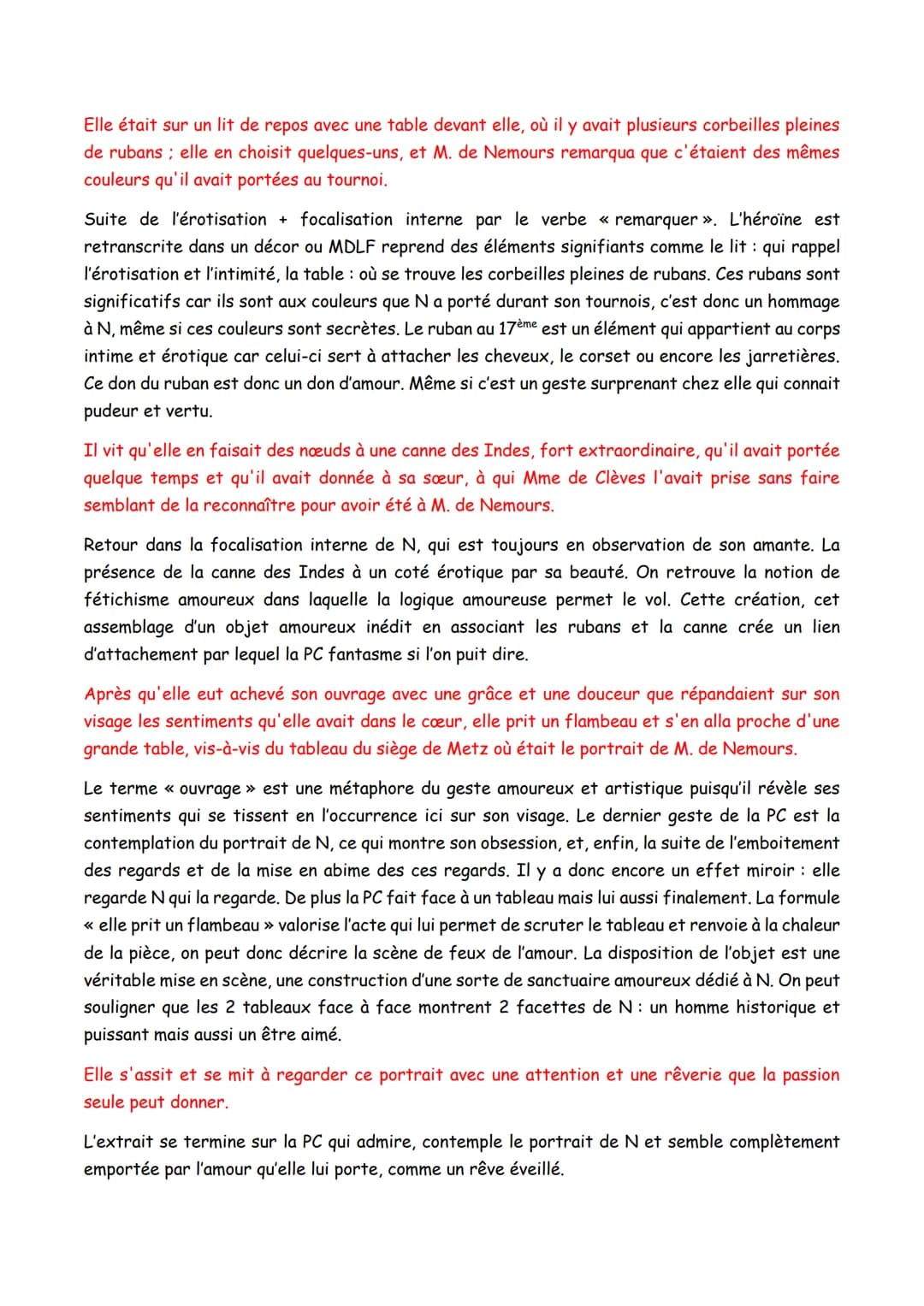 SCENE DES RUBANS LA PRINCESSE DE CLEVES
INTRO:
L'extrait de roman que nous allons étudier aujourd'hui est la scène des rubans du roman La
Pr