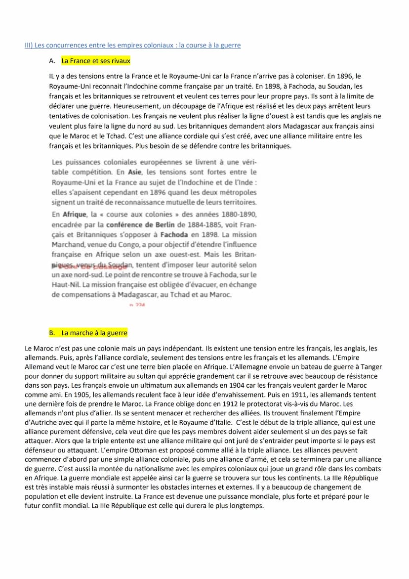 LA TROISIÈME RÉPUBLIQUE AVANT 1914,
UN RÉGIME POLITIQUE ET UN EMPIRE COLONIAL
Introduction
Durant l'été 1870, la France est en guerre contre