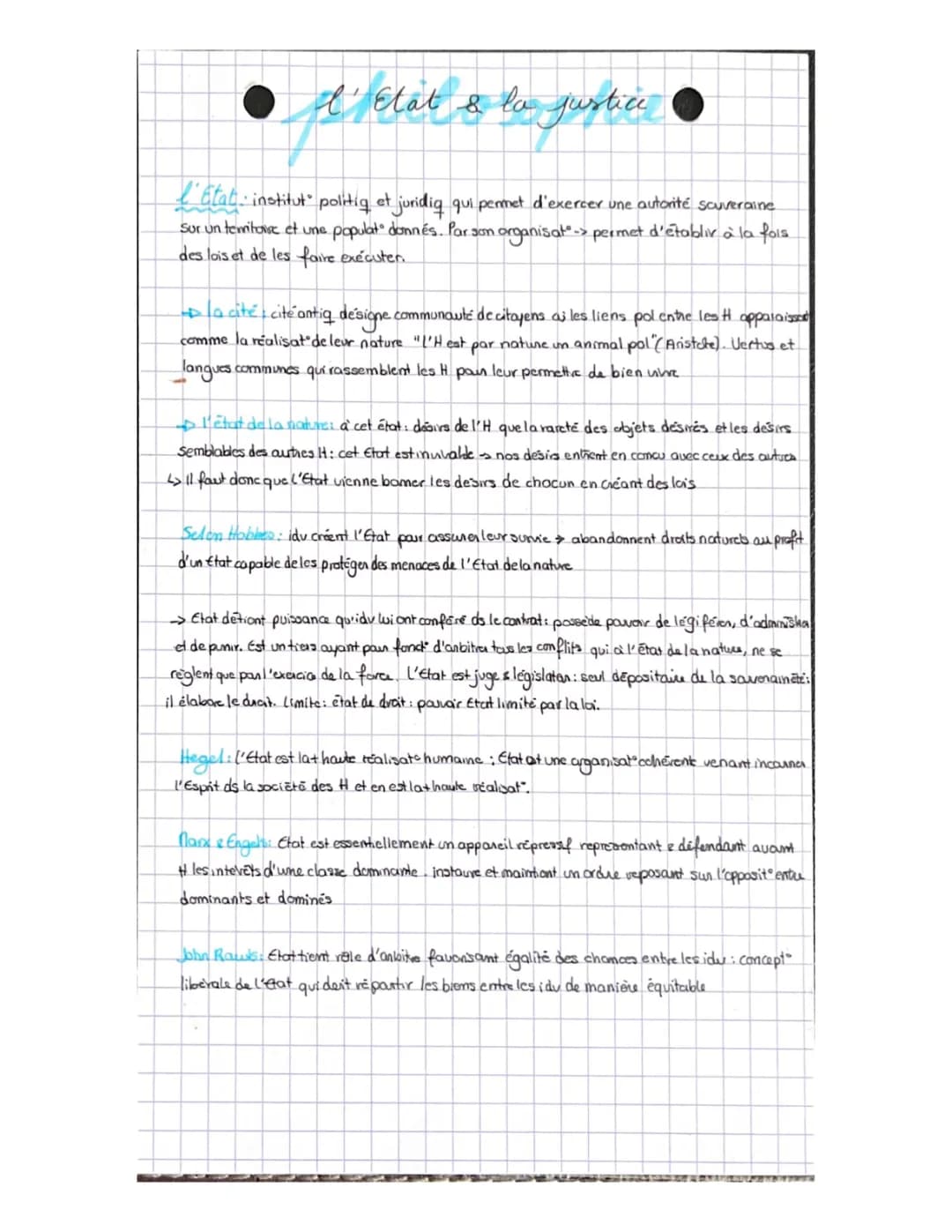 La justice et l'État en philo - Dissertation et cours PDF