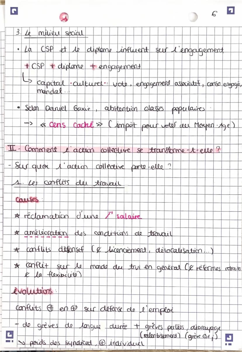 -
SES Ch
Chapitre 7 socio
L'engament politique
I- Comment et pq s'engage-t-on I
- Les formes d'engagement
A. Le vote
-montter ses opinions, 