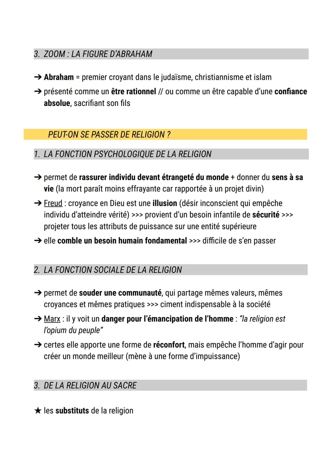 La religion
définition religion:
1. ensemble de croyances et de rites qui se rapportent à une ou plusieurs
entité(s) supérieure(s)
2. vient 
