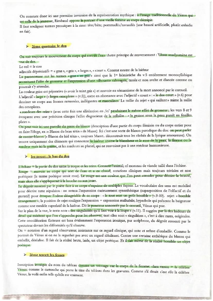Introduction:
VENUS ANADYOMENE », ARTHUR RIMBAUD, CAHIERS DE DOUAI, 1870
ANALYSE LINEAIRE
situation: octobre 1870, donc premiers poèmes de R