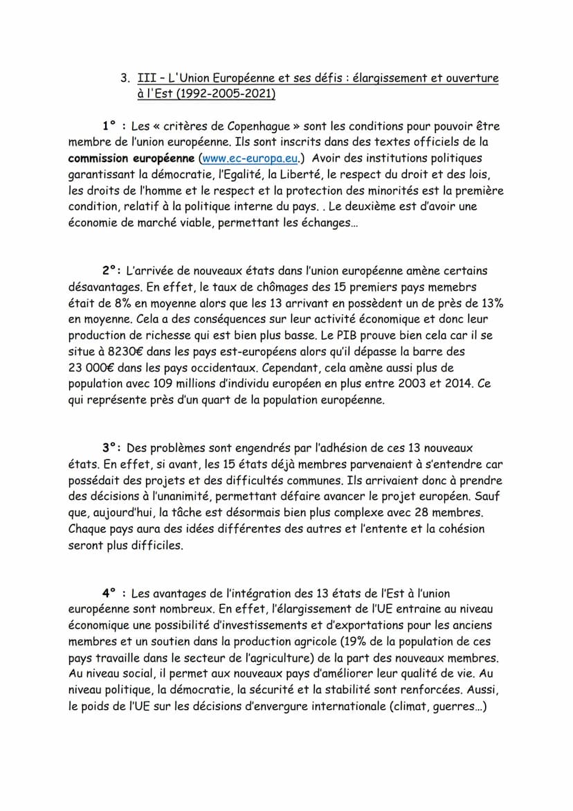 La Construction européenne depuis 1945
Alors que l'Europe est ravagée à cause de la Seconde Guerre Mondiale, les
pays, ennemis hier, souhait