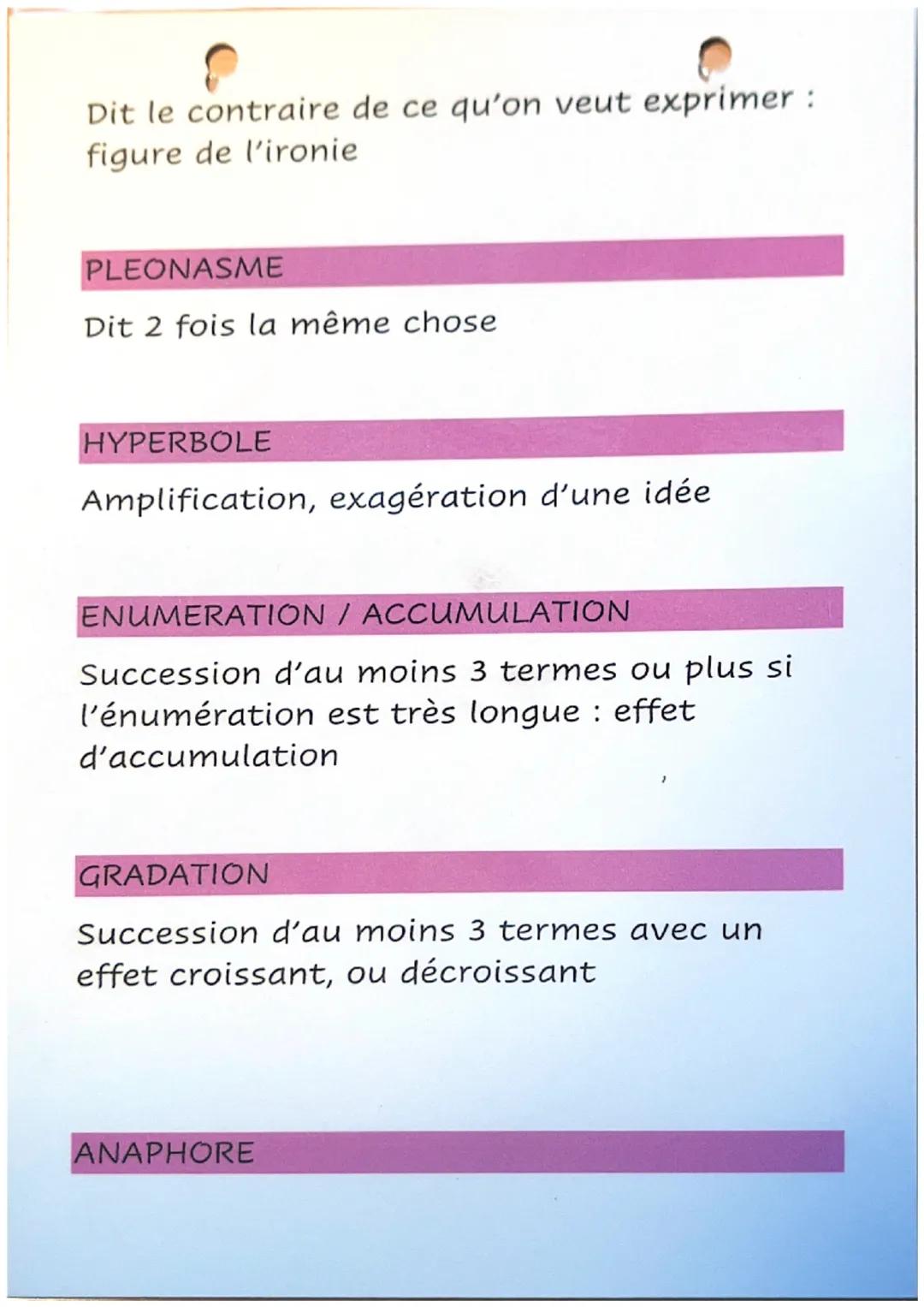 COMPARAISON
Rapproche (compare) 2 éléments avec un
mot de comparaison (comme, tel, ...)

METAPHORE
Rapproche (compare) 2 éléments sans mot
d