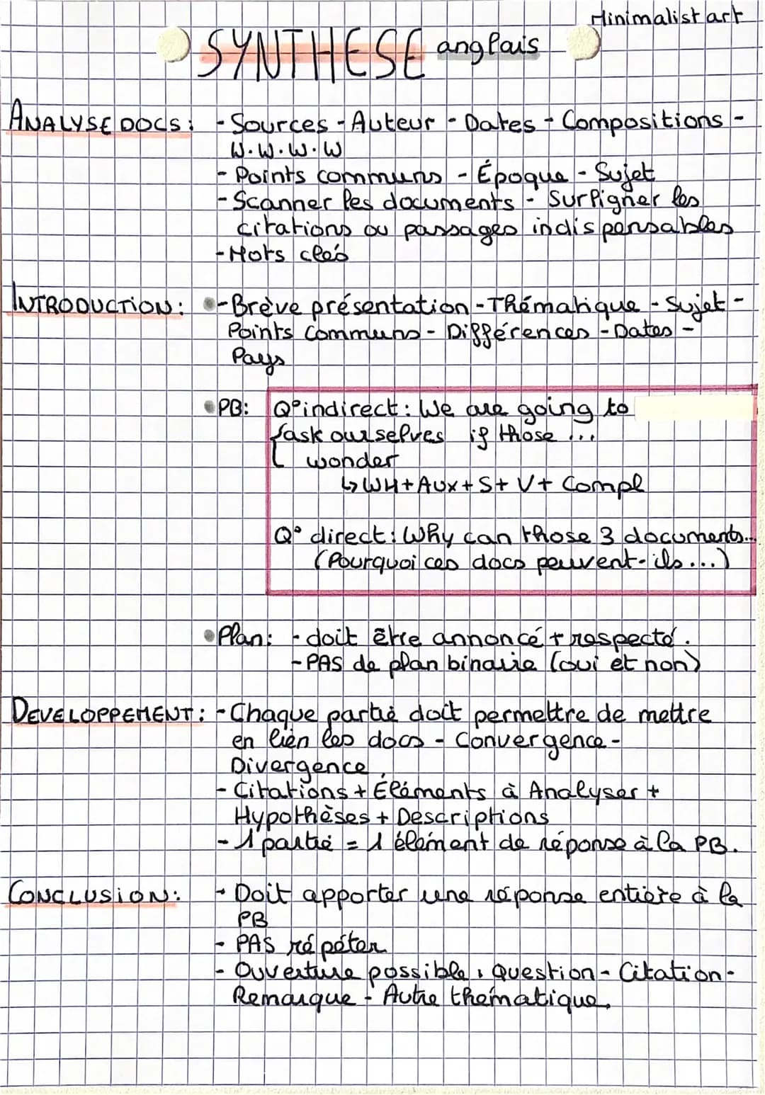 PSYNTHESE anglais
ANALYSE DOCS: -Sources - Auteur - Dates - Compositions -
Minimalist art
لیا - لیا . ليا - لا
CONCLUSION:
Points communs - 