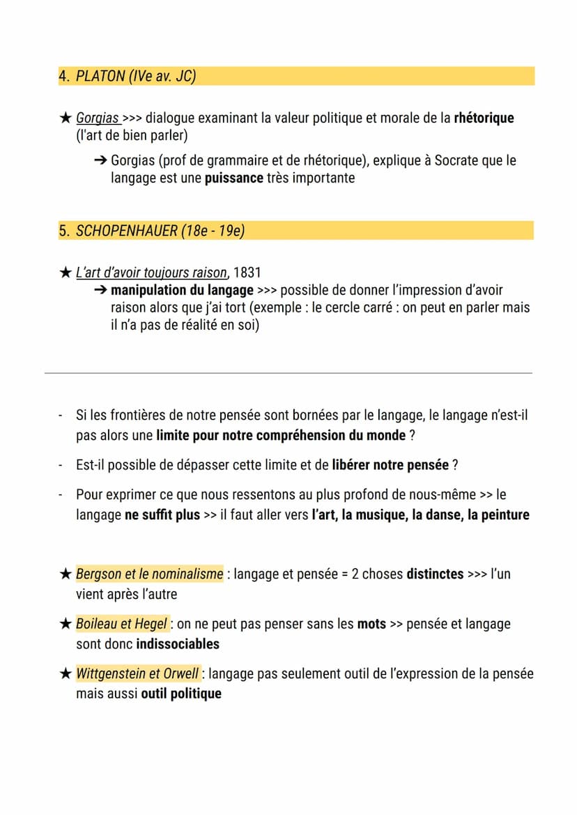 Le langage
langage système de signe permettant l'expression et la communication de la
pensée
Les animaux possèdent-ils un langage au même ti