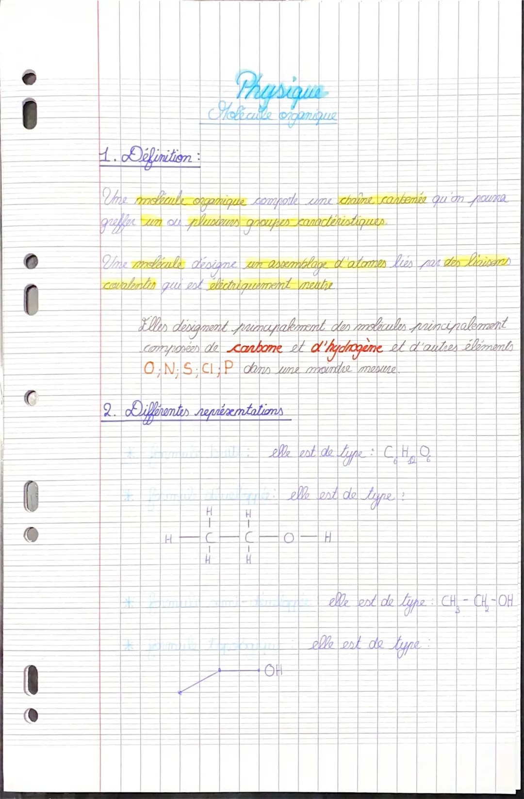 Nommer et Comprendre les Molécules Organiques - Exercices et Révisions