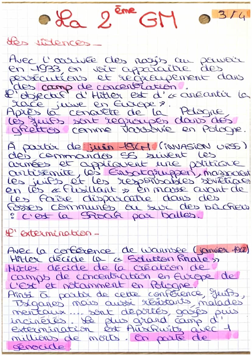 •La 2ème GM
1/4
11 septembre 1939: (Allemagne nazie
envahit la Pologne.
3 septembre 1939 le Royaume-Uni et
la France déclarent a
Guerre à l'