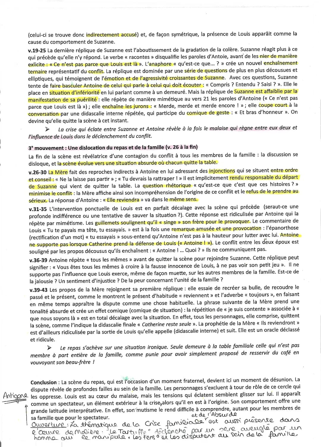 OE 4 Le théâtre du XVIIe siècle au XXIe siècle
OI: Jean-Luc Lagarce, Juste la fin du monde, 1990
Parcours : Crise personnelle, crise familia