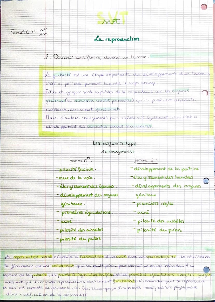 La reproduction.
1. Schématisce les étapes d'une reproduction sexuee
homme
84
sot
Remarque: Le développement
de l'embryon dans l'espèce huma