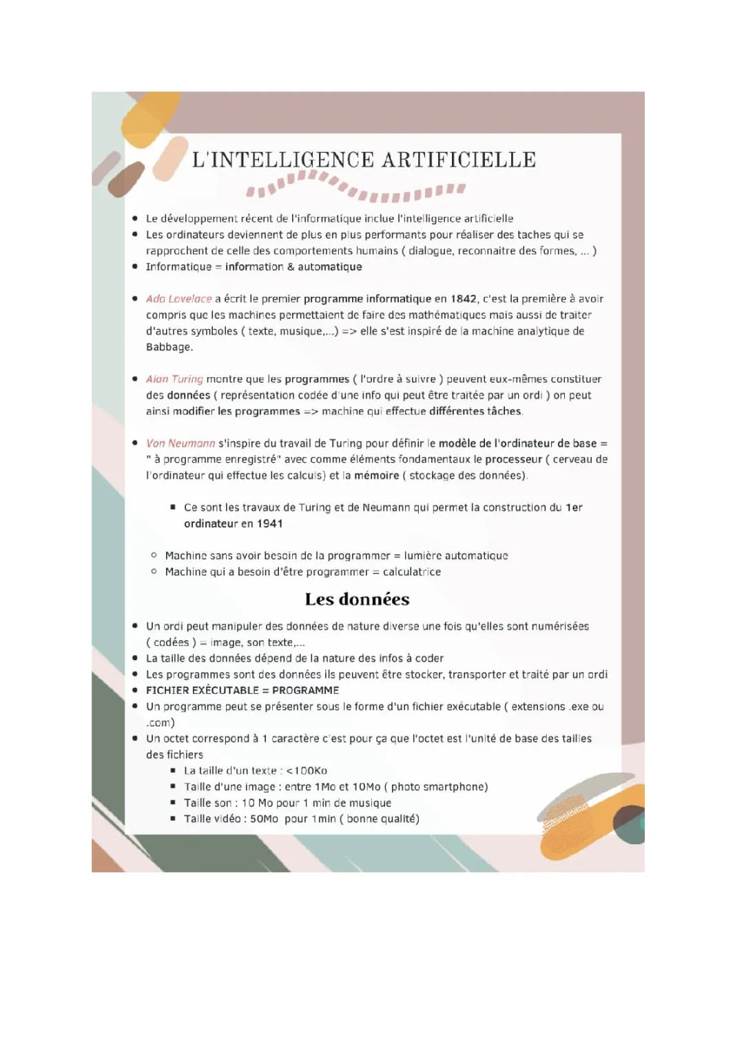 L'intelligence artificielle 