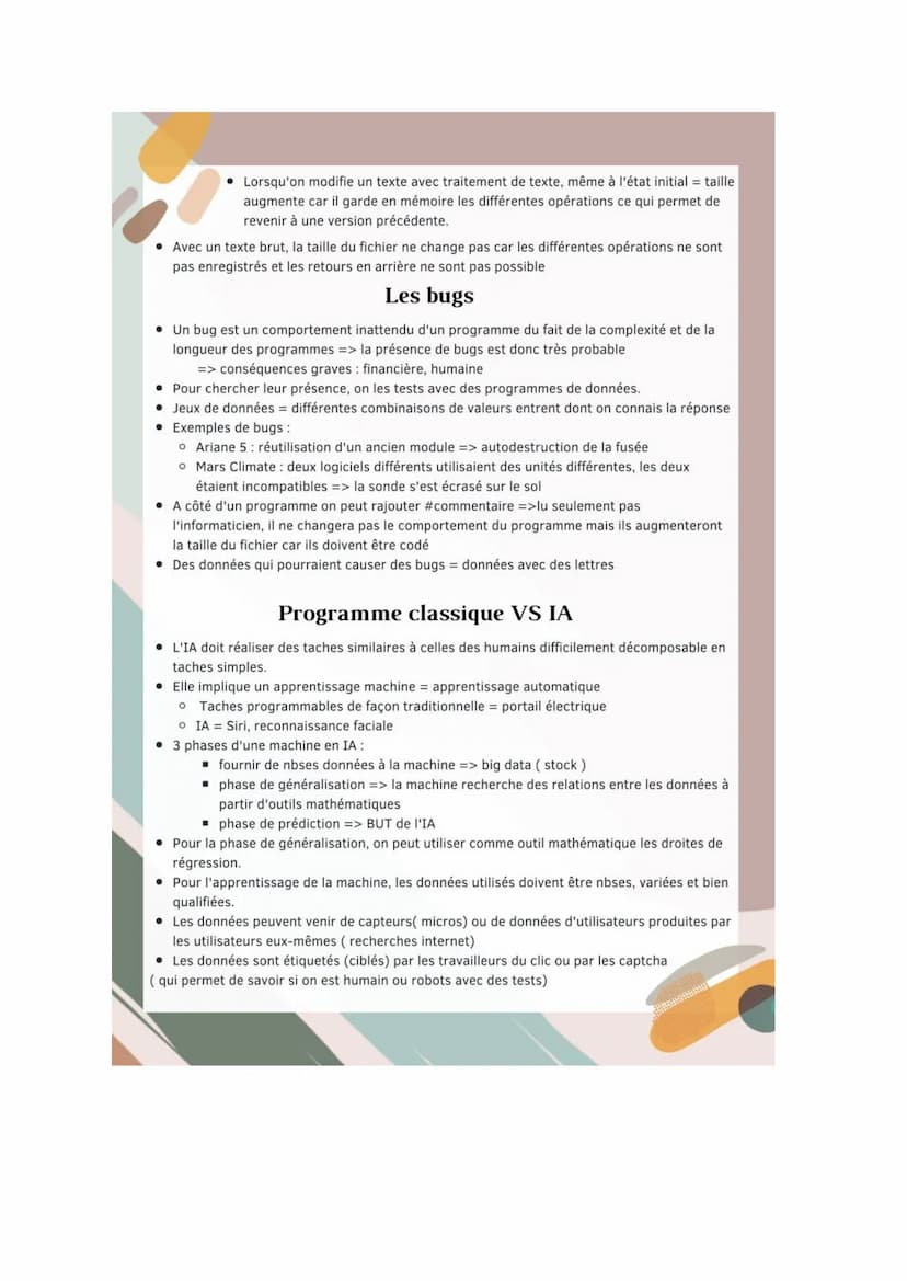 L'INTELLIGENCE ARTIFICIELLE
• Le développement récent de l'informatique inclue l'intelligence artificielle
• Les ordinateurs deviennent de p