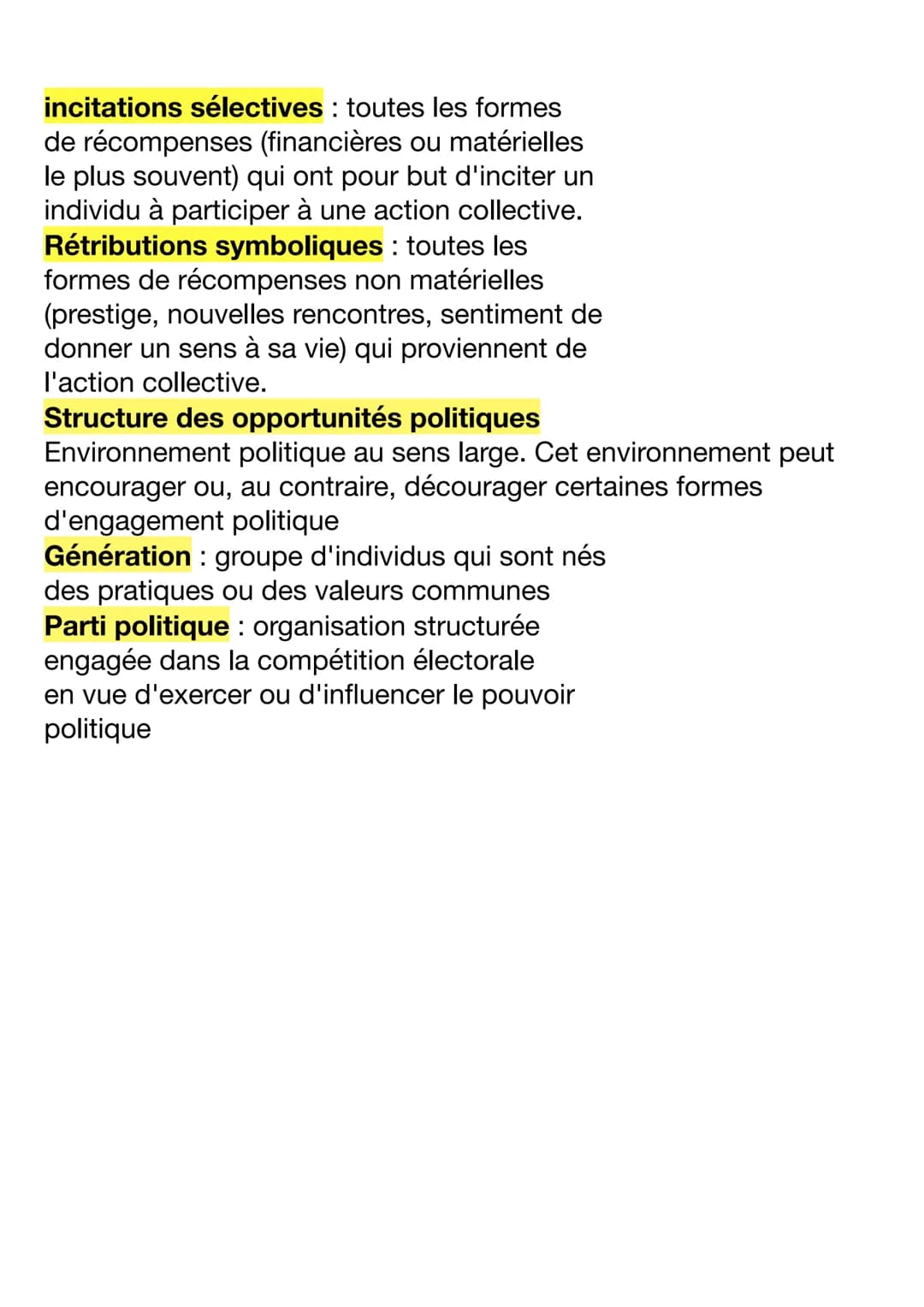 COMMENT EXPLIQUER L'ENGAGEMENT POLITIQUE DANS
LES SOCIÉTÉS DÉMOCRATIQUES ?
1. Comment et pourquoi les individus s'engagent-ils?
A. Les multi