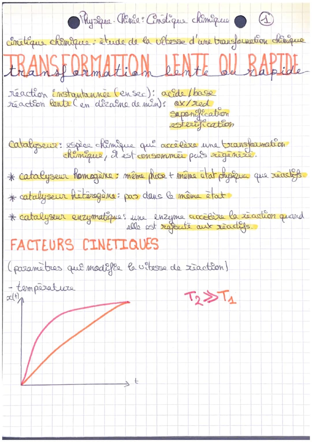 Cinétique chimique