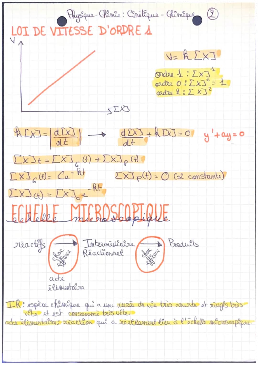 Physique. Chirie: Cinétique chimique
cinétique chimique : étude de la vitesse d'une transformation chinique
TRANSFORMATION LENTE QU RAPIDE
r