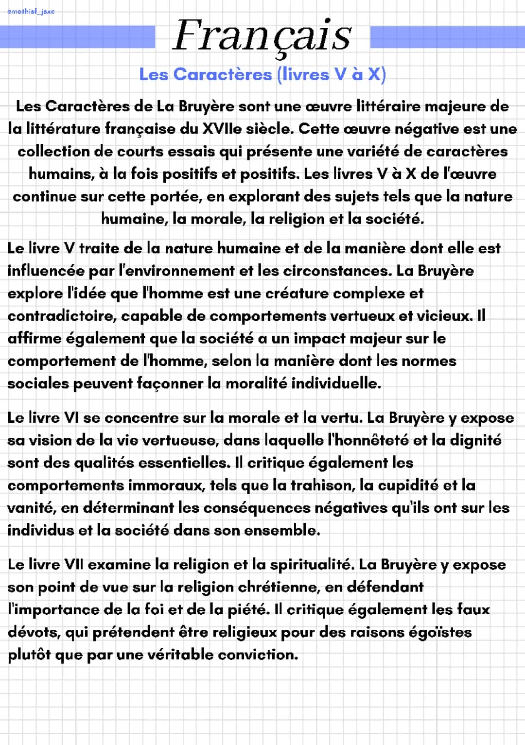 Les Caractères (livres V à X)